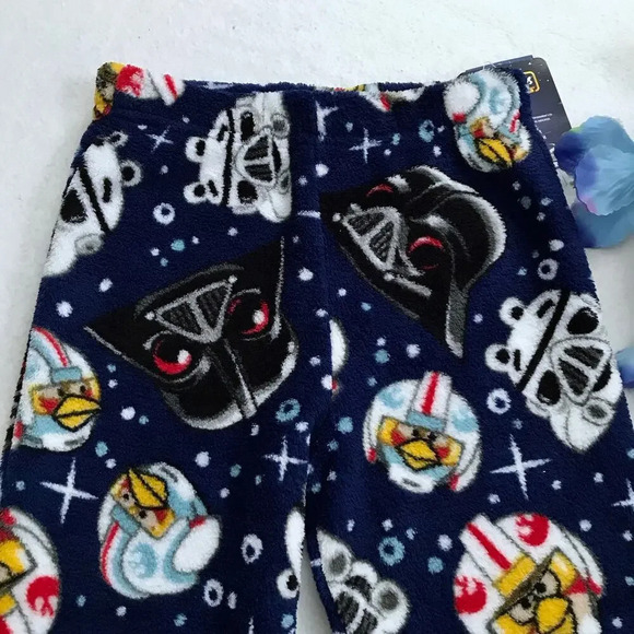 Angry Birds Star Wars NWT Fleece Pajama Bottom Boys 4 - Picture 3 of 7